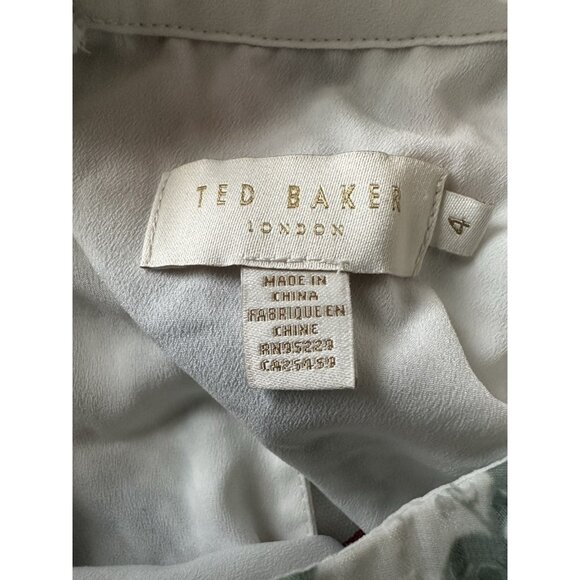 Ted Baker Kahlay Pergola Floral Maxi Dress Women Size 4 (US 8-10) Sleeveless NWT - Picture 8 of 10